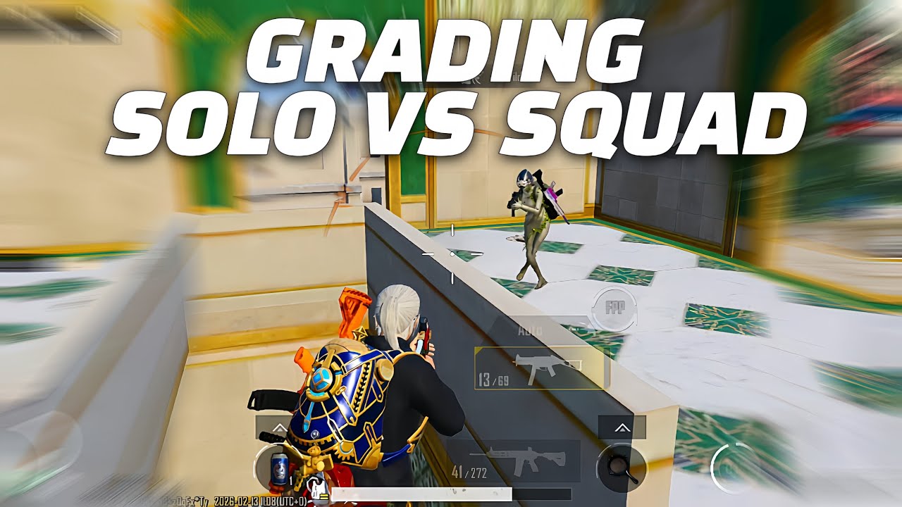 TEST GRADING SOLO VS SQUAD | PUBG MOBILE