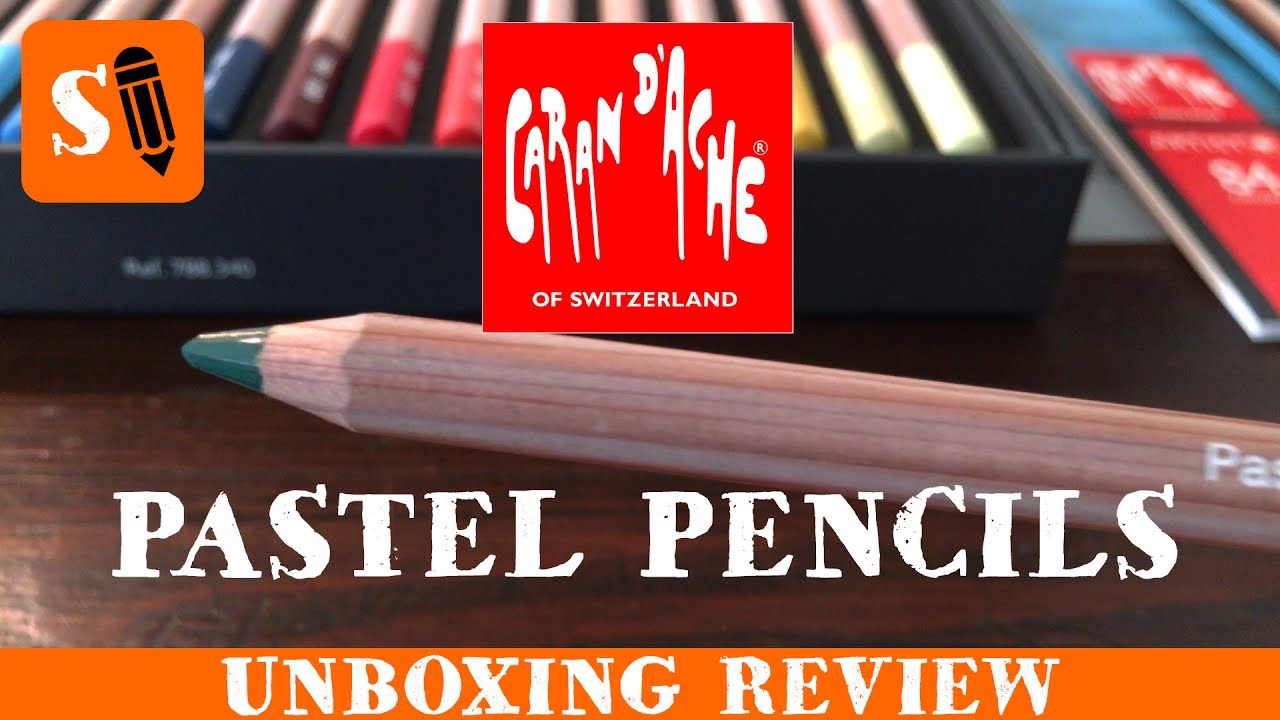 Caran D'Ache 40 Pastel Pencils Unboxing and Review