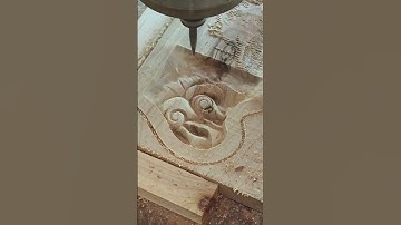 Industrial wood carving process #Machinization