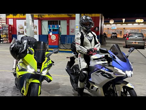 VIAJEI PRA PRAIA DE BMW S1000RR E YAMAHA R3, COM A MINHA NAMORADA