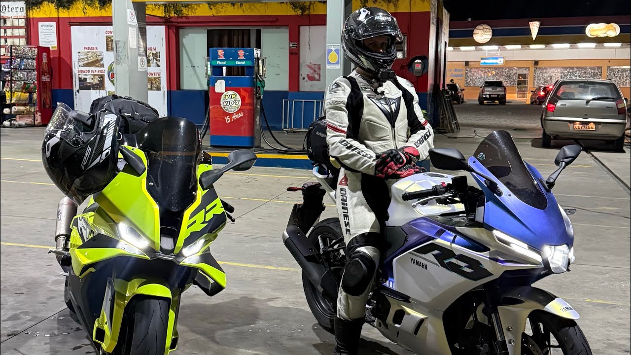 VIAJEI PRA PRAIA DE BMW S1000RR E YAMAHA R3, COM A MINHA NAMORADA