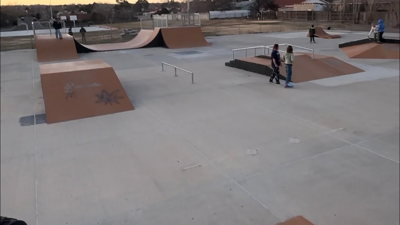 Almost landed a double whip at the local skate park 🎥🛴 