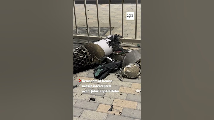 Debris of intercepted Iranian missile in Doha