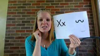 Visual Phonics Letter Xx