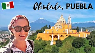 CHOLULA, Puebla:  Churches, Volcanoes, and the Largest Pyramid in the World  |  Mexico Travel Vlog