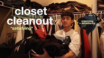 extreme closet clean out *satisfying* | organizing + decluttering | vlogmas day 4