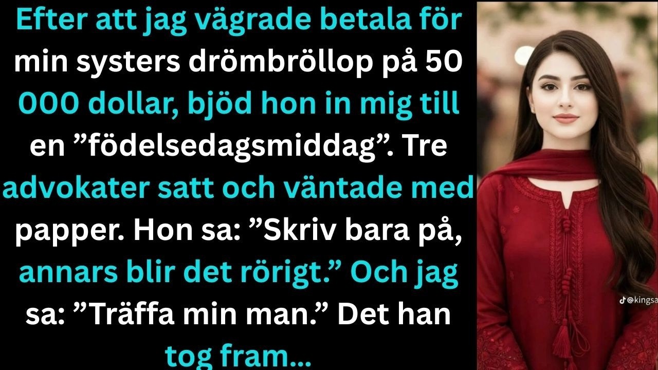 Decemberkvällen började som vilken annan kväll som helst — jag satt på ett café med min syster Rebecca och trodde att vi skulle prata om hennes bröllop. Sedan sa hon orden som fick mitt blod att...
