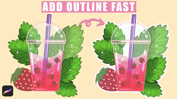 How To Outline Drawing In Procreate - New Faster Way! Procreate for beginners