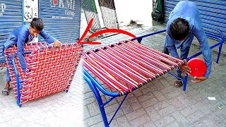 An Easy Way To Weaving a Foldable Cot With Amazing Skills