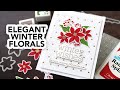 Festive winter florals for your handmade cards!