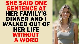 [FULL STORY] One Sentence at Her Family Dinner Ended Our Marriage and Changed Everything