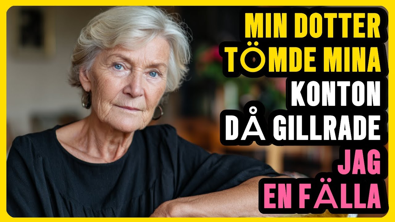 Jag trodde att min dotter älskade mig. Tills jag fick ett sms från banken: "Överföring på 150 000 kronor till säkert förvaringskonto, utförd av Sophie Andersson." Min dotter. Min egen dotter. Hon...