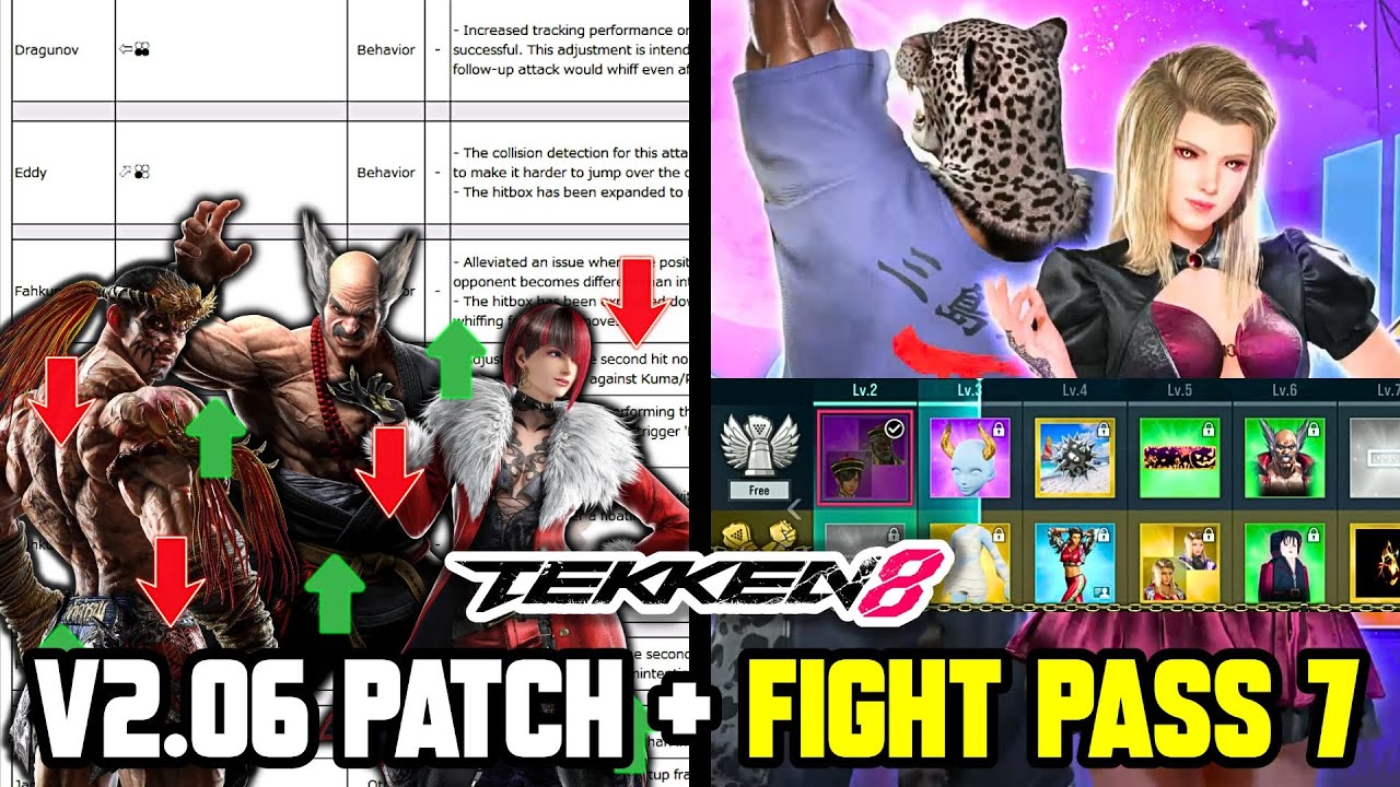 TEKKEN 8 — обзор патча 2.06 + боевой пропуск 7