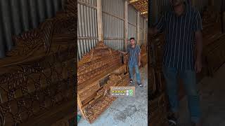 সলিড আকাশমনি কাঠের ফুলবক্সখাট নিয়ে আসলো তাসিন ফার্নিচার প্রায় মুজুরীর দামে