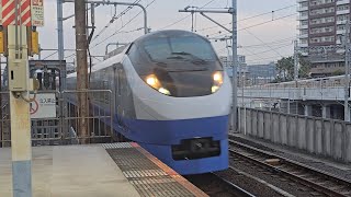 【リバイバルカラー】72M E657系K1編成(ブルーオーシャン塗装) 南千住駅 通過シーン