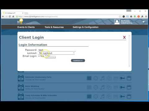 How to Create a Client Login in DJ Intelligence / Event Intelligence