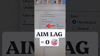 DO NOT PLAY GAMES UNTIL YOU DO THIS TWEAK 🛑⚡ (0 AIM LAG) #Shorts