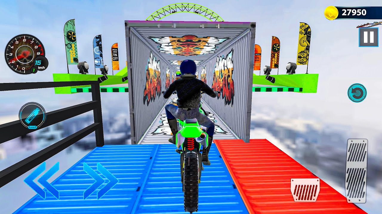 Impossible Tracks Stunt Bike Rider 3D - Extreme Sport Motorcycle Driving - Gameplay Android
