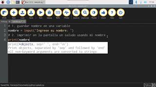 Tutorial 2 Raspberry Pi: Leyendo datos desde el teclado con Python