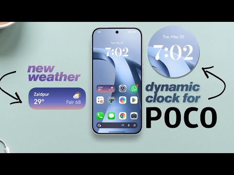 Get New Weather & Dynamic Clock Widgets in POCO 