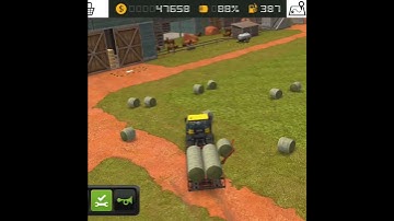 FS 18 | Feed Hay Bales To Cows | #Shorts