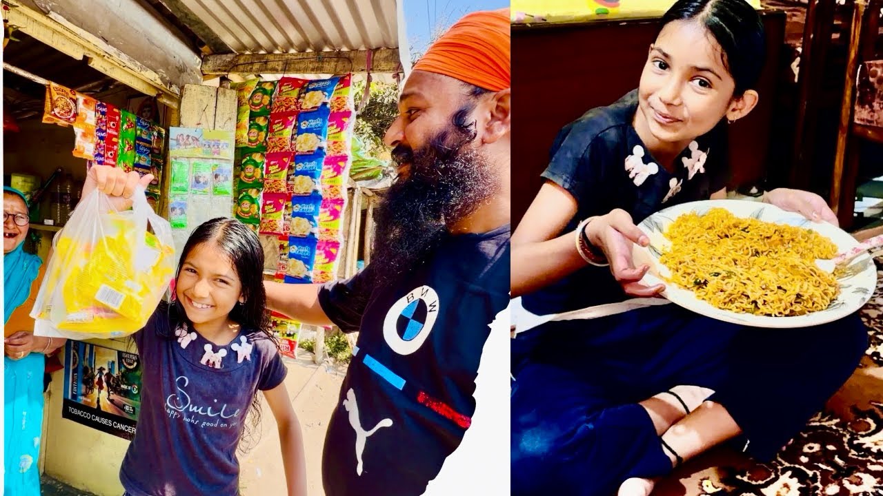 Geet Khayegi 5 packet Maggi Akeli 😲😲￼