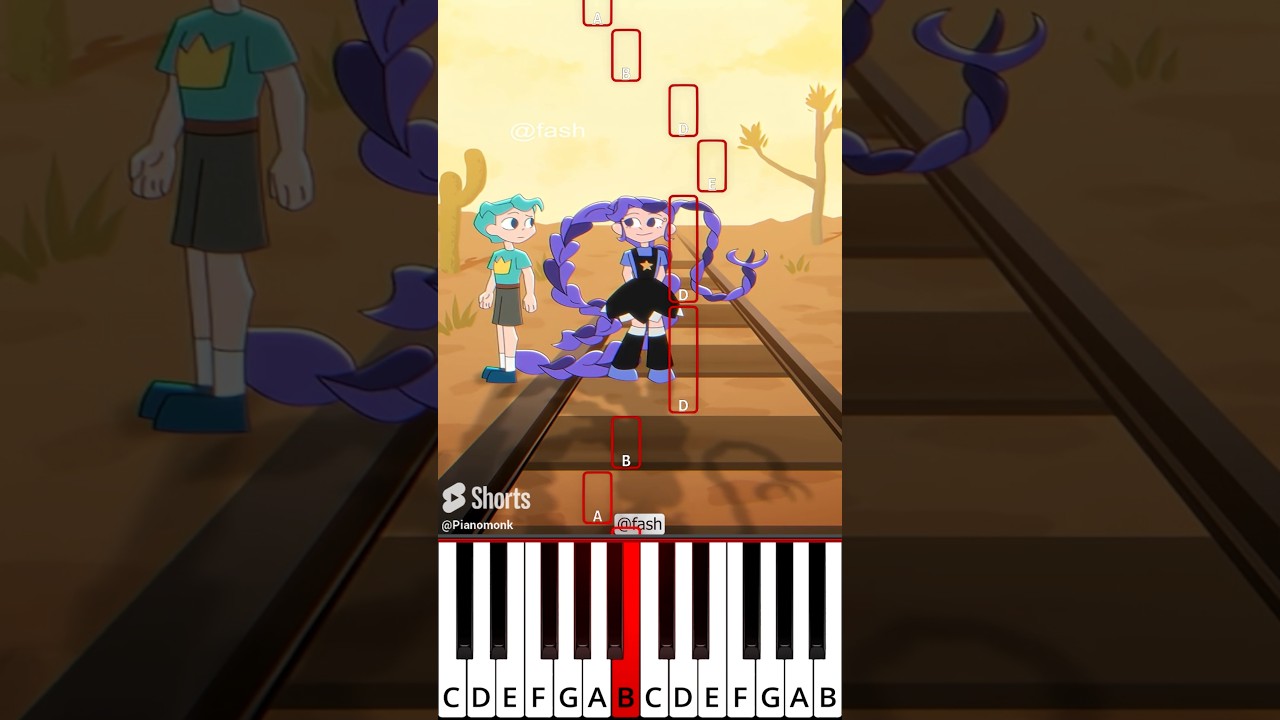 dam dam didididi | Poppy Playtime 5 Animation (@fash) - Octave Piano Tutorial