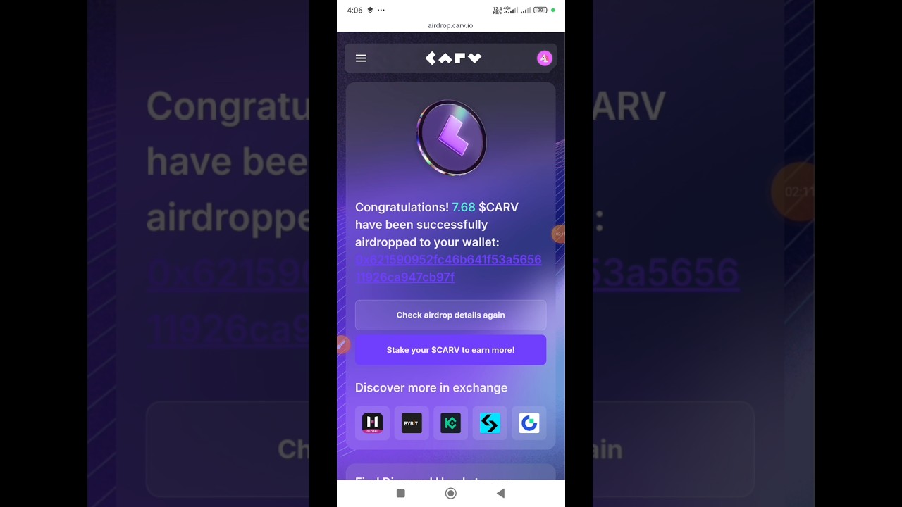 Binance Web3 Wallet $CARV Token Live Claim | $CARV Token Claim | $CARV Withdraw | $CARV Airdrop