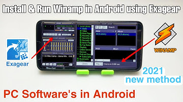 How to Install & Run Winamp Software in Android using Exagear 2022 | Pc Software