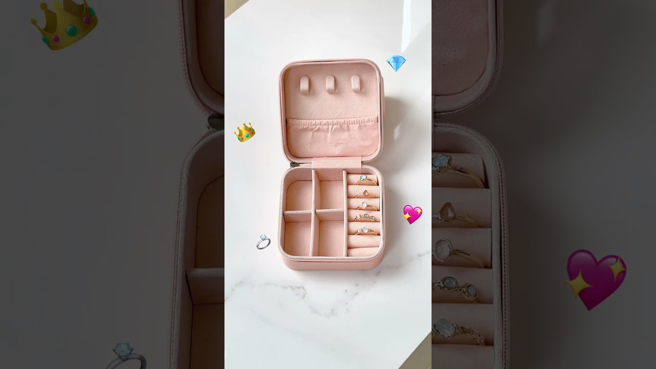 On-the-Go Jewelry Box &ndash; Secure & Stylish Storage! 💍🧳 #shorts