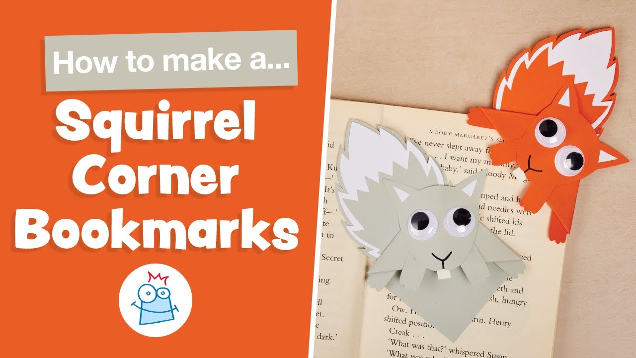 How to make Squirrel Corner Bookmarks | Baker Ross - YouTube