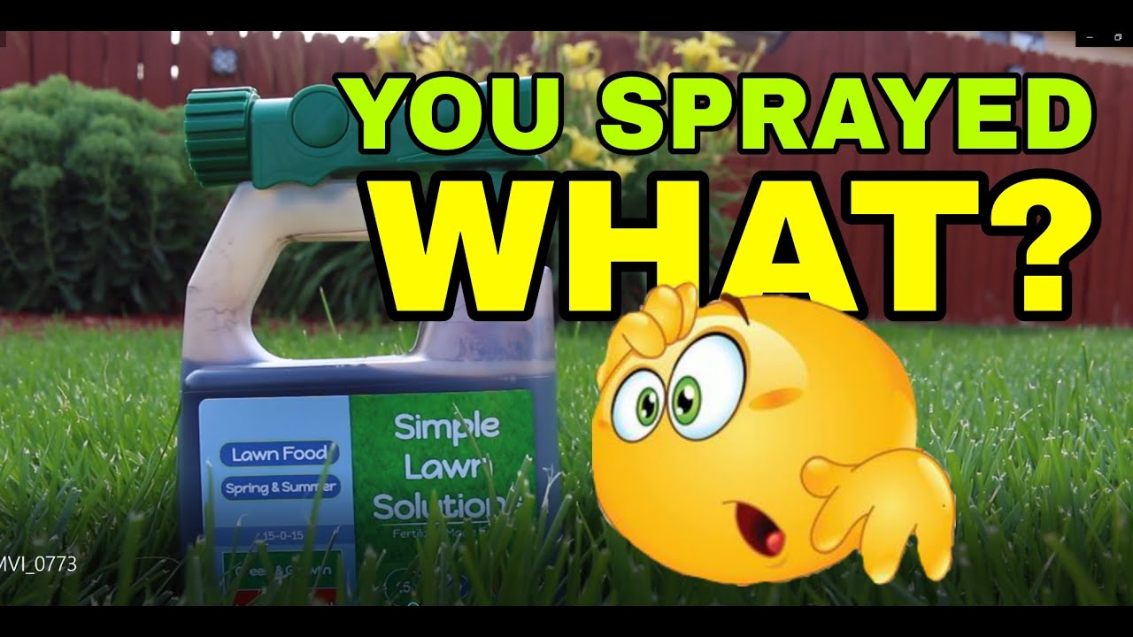 How To Apply Liquid Fertilizer To Your Lawn YouTube