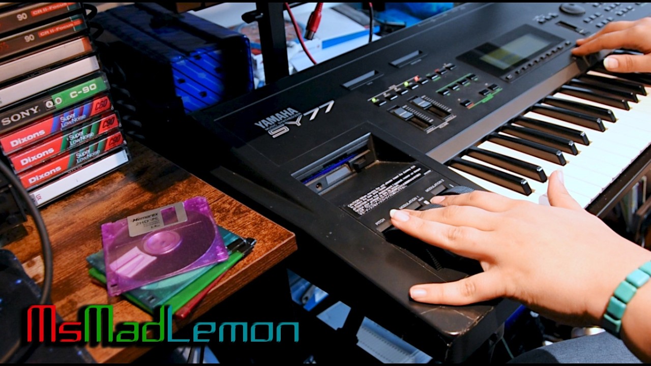 Yamaha Sy77 Repair & Amiga Octamed Tracker Music Session - YouTube