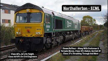 Trains At Northallerton - East Coast Mainline - In October 2025