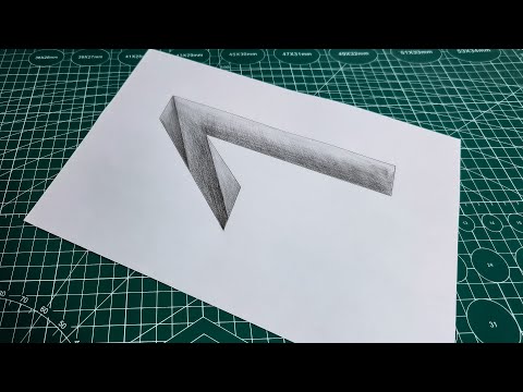 Insane 3D Number '1' Deep Hole Optical Illusion on Paper | Realistic Bottomless Carved Trick Art