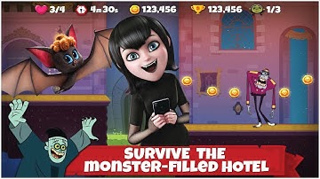 Hotel Transylvania Adventures: Run, Jump, Build! Walkthrough Part 1 - Level 1 - 5