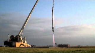 Stig rocket final hover before freeflight