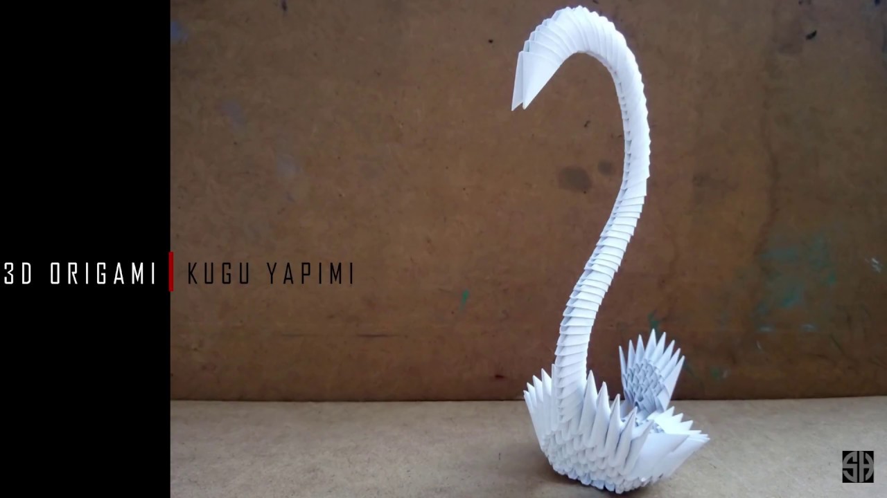 3D Origami Kuğu Yapımı YouTube
