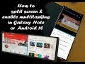 How to Split Screen on Samsung Galaxy Note 10 Plus or Android 10 | Use Two Apps At Once (Multitasking)