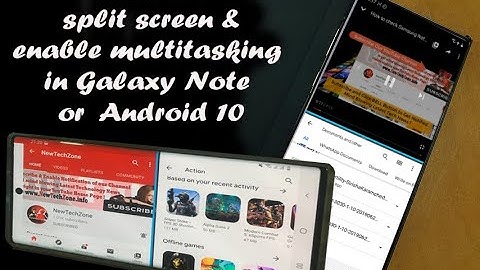 How to Split Screen on Samsung Galaxy Note 10 Plus or Android 10 | Use Two Apps At Once Multitasking