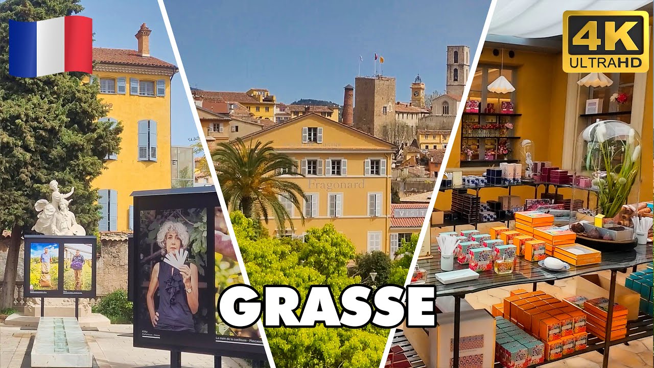 GRASSE France: World's Perfume Capital | 🚶‍ 🇫🇷 Walking Tour French Riviera