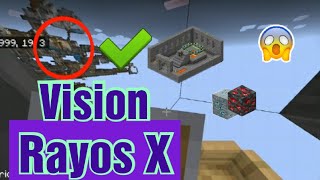 2 Trucos de rayos X para minecraft Pe y bedrock 1.17/Sin mods