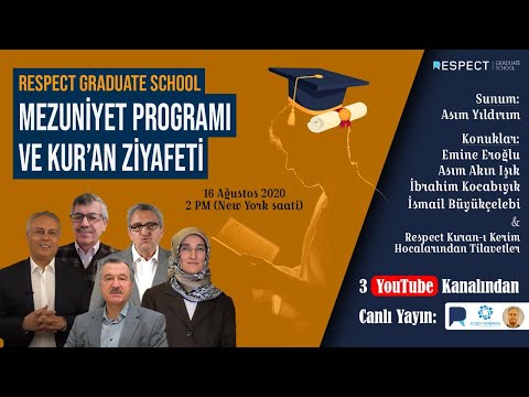 RESPECT GRADUATE SCHOOL MEZUNİYET PROGRAMI ve KUR'AN ZİYAFETİ