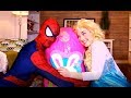 Frozen elsa  spiderman surprise eggs  opens 