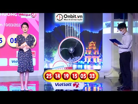 Trực tiếp KQXS Vietlott Mega 6/45 hôm nay 10/03/2021