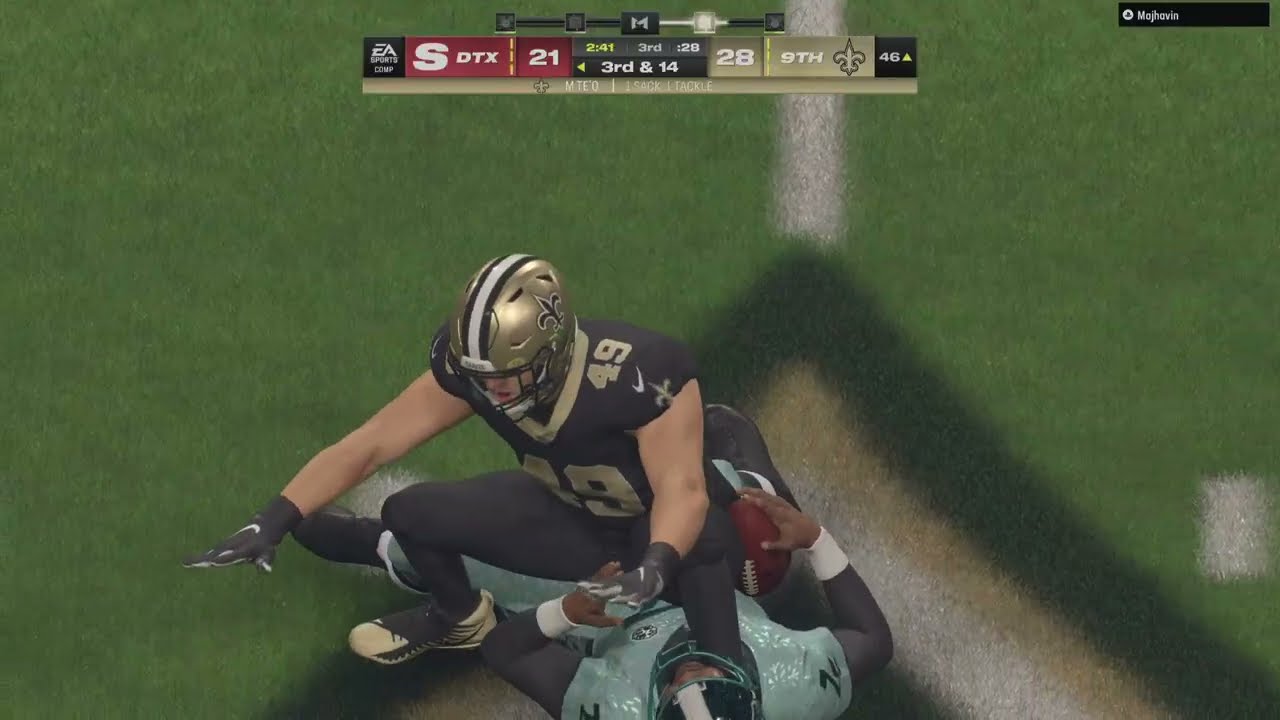 'Nano' blitz Te'o🏃🏽‍♂️💨...Madden NFL 24 Highlights📽️ 