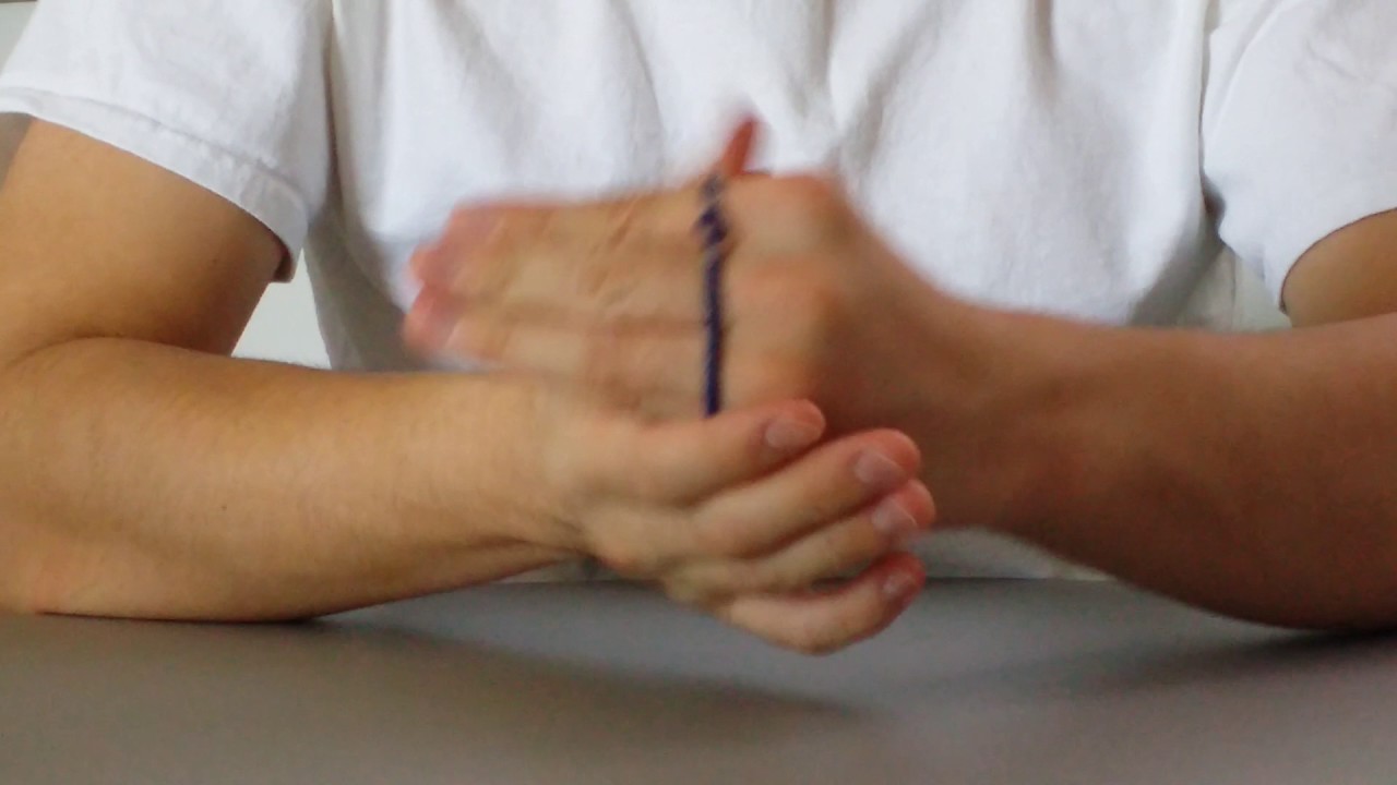 How to put on a tiny waxed prayer rope bracelet