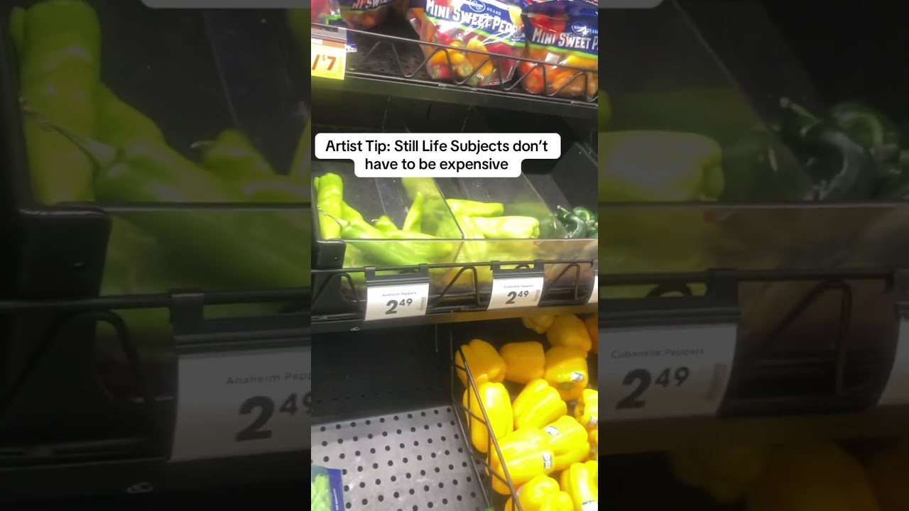 Paint a simple still life using an inexpensive item from the grocery store! 