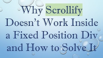 Why Scrollify Doesn