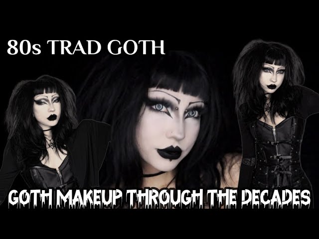 my 1st real time tryin my twist on traditional goth makeup ^_^ any